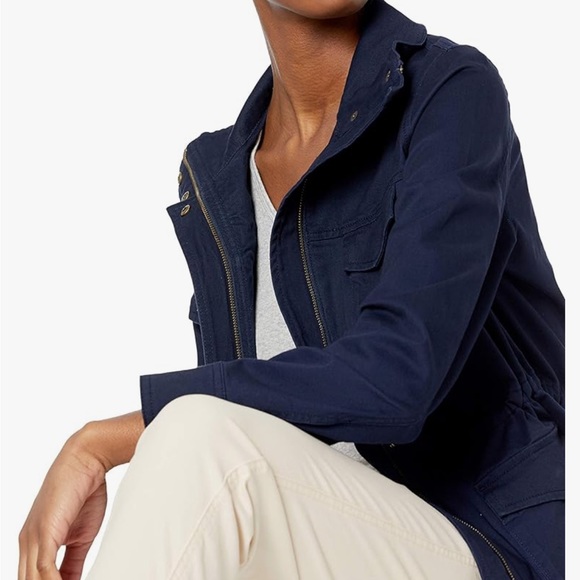 Navy Amazon Essentials Utility Jacket - Picture 4 of 8